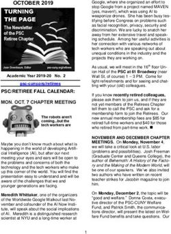 PSC/RETIREE FALL CALENDAR: PSC CUNY