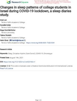 Changes in sleep patterns of college students in Israel during COVID-19 lockdown, a sleep diaries study.