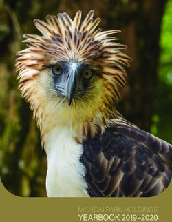 YEARBOOK 2019-2020 MANDAI PARK HOLDINGS