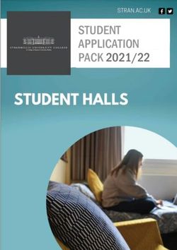 STUDENT APPLICATION PACK 2021/22 - Stranmillis University College