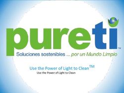 Use the Power of Light to Clean TM - Use the Power of Light to Clean