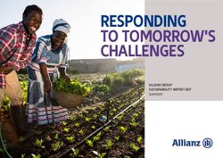 RESPONDING TO TOMORROW'S CHALLENGES - Allianz