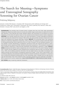 The Search for Meaning-Symptoms and Transvaginal Sonography Screening for Ovarian Cancer
