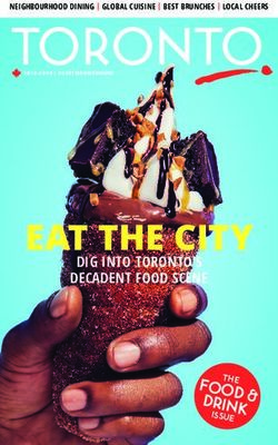 EAT THE CITY DIG INTO TORONTO'S DECADENT FOOD SCENE - FOOD & DRINK