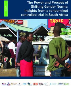 The Power and Process of Shifting Gender Norms: Insights from a randomized controlled trial in South Africa - Population ...