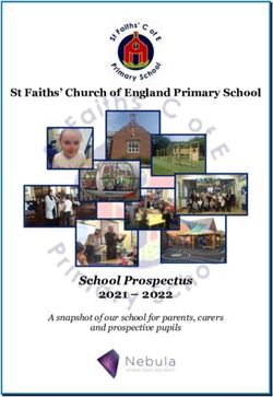 School Prospectus 2021 2022 - St Faiths' Church of England Primary School