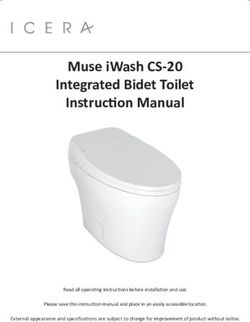 Muse iWash CS-20 Integrated Bidet Toilet Instruction Manual