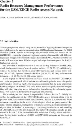 Radio Resource Management Performance for the GSM/EDGE Radio Access Network