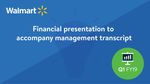Financial presentation to accompany management transcript - Q4 FY20 - Walmart Corporate