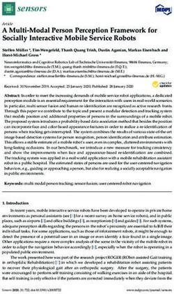 A Multi-Modal Person Perception Framework for Socially Interactive Mobile Service Robots - TU Ilmenau
