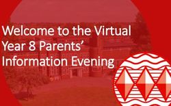 Welcome to the Virtual Year 8 Parents' Information Evening - Higham Lane School