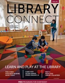LIBRARY CONNECT - LEARN AND PLAY AT THE LIBRARY - Calgary Public Library Card