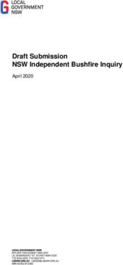 Draft Submission NSW Independent Bushfire Inquiry - April 2020 - Local ...