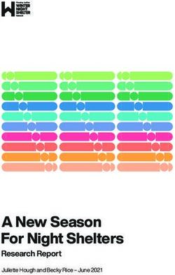 A New Season For Night Shelters - Juliette Hough and Becky Rice - June 2021 - Housing Justice