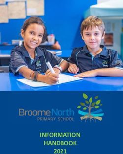 INFORMATION HANDBOOK 2021 - Broome North Primary ...