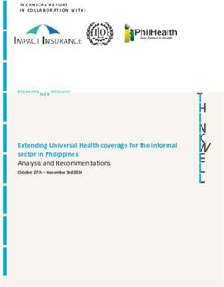 Extending Universal Health coverage for the informal sector in Philippines Analysis and Recommendations - October 27th - November 3rd 2014 ...