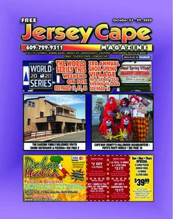 THE SANZONE FAMILY WELCOMES YOU TO CARINI RISTORANTE & PIZZERIA SEE PAGE 2 CAPE MAY COUNTY'S HALLOWEEN HEADQUARTERS - PATTI'S PARTY WORLD SEE ...