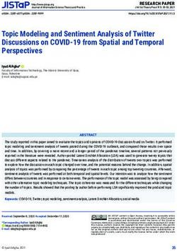 Topic Modeling and Sentiment Analysis of Twitter Discussions on COVID-19 from Spatial and Temporal Perspectives