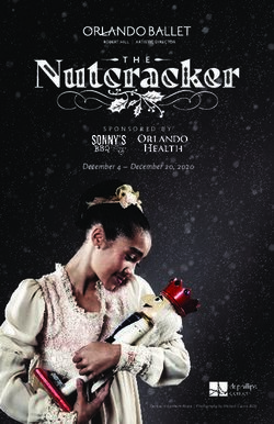 December 4 - December 20, 2020 - SPONSORED BY - Orlando Ballet