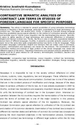 CONTRASTIVE SEMANTIC ANALYSIS OF CONTRACT LAW TERMS IN STUDIES OF FOREIGN LANGUAGE FOR SPECIFIC PURPOSES