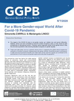For a More Gender-equal World After Covid-19 Pandemic