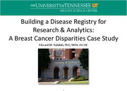 BUILDING A DISEASE REGISTRY FOR RESEARCH & ANALYTICS: A BREAST CANCER DISPARITIES CASE STUDY - EDWARD M. RAFALSKI, PHD, MPH, FACHE