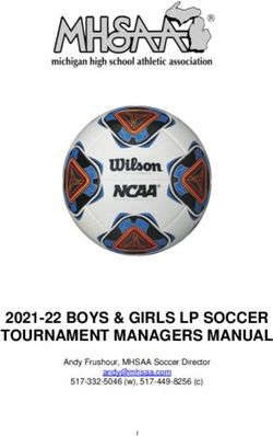 2021-22 BOYS & GIRLS LP SOCCER TOURNAMENT MANAGERS MANUAL - Andy Frushour, MHSAA Soccer Director 517-332-5046 (w), 517-449-8256 (c)