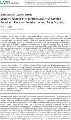 Modern Women Intellectuals and the Sandino Rebellion: Carmen Sobalvarro and Aura Rostand