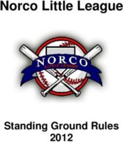 Norco Little League - Standing Ground Rules 2012
