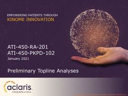 ATI-450-RA-201 ATI-450-PKPD-102 - January 2021 Preliminary Topline Analyses - Aclaris Therapeutics