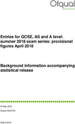 Entries for GCSE, AS and A level: summer 2018 exam series: provisional figures April 2018 Background information accompanying statistical release ...