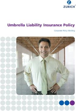 Umbrella Liability Insurance Policy - Corporate Policy Wording