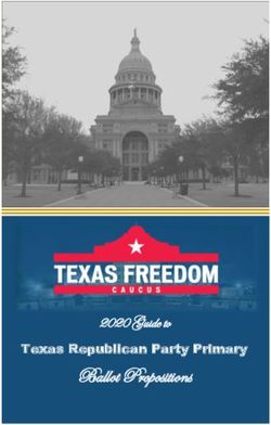 Ballot Propositions 2020 Guide to - Texas Republican Party Primary - Texas Freedom Caucus