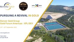 PURSUING A REVIVAL IN GOLD - Denver Gold Group Gold Forum Americas / XPL/DEV 12th - 15th September 2021