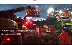 Network Rail Infrastructure Limited - Network Statement 2022