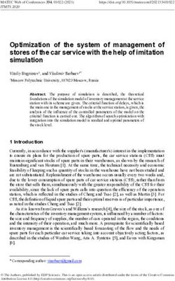 Optimization of the system of management of stores of the car service with the help of imitation simulation