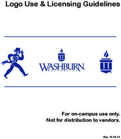 Logo Use & Licensing Guidelines - For on-campus use only. Not for distribution to vendors.