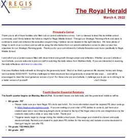 The Royal Herald March 4, 2022 - Regis Middle School