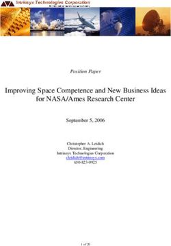 Improving Space Competence and New Business Ideas for NASA/Ames Research Center - Position Paper