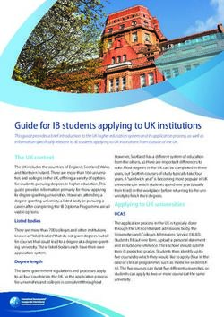 Guide for IB students applying to UK institutions - International ...
