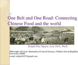 One Belt and One Road: Connecting Chinese Food and the world - Sirijitti Pan-Ngoen, Asst. Prof., Ph.D.