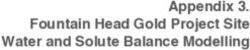 Appendix 3. Fountain Head Gold Project Site Water and Solute Balance Modelling - NT EPA