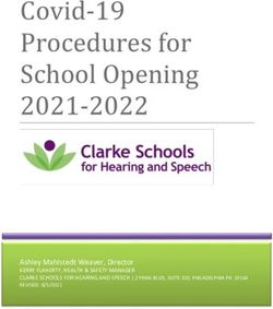 Covid-19 Procedures for School Opening 2021-2022 - Ashley Mahlstedt Weaver, Director