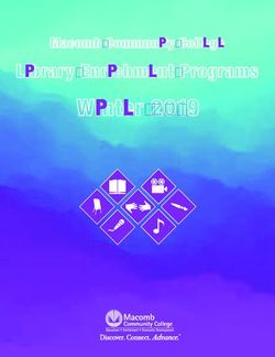 Winter 2019 Library Enrichment Programs - Macomb Community College