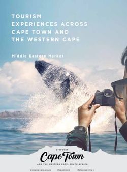 EXPERIENCES ACROSS CAPE TOWN AND THE WESTERN CAPE - Middle Eastern Market