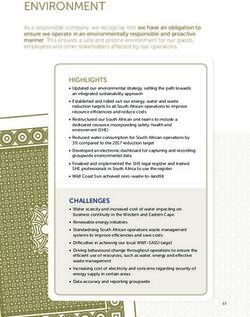 ENVIRONMENT - Sun International