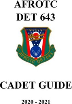AFROTC DET 643 - CADET GUIDE 2020 2021 - Wright State University