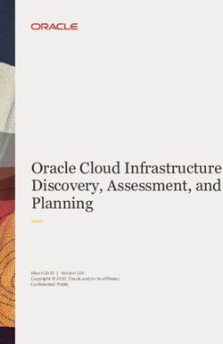 Oracle Cloud Infrastructure Discovery, Assessment, and Planning - March 2020 | Version 1.00 Copyright 2020, Oracle and/or its affiliates ...