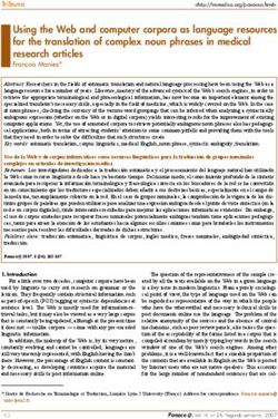 Using the Web and computer corpora as language res ources for the translation of complex noun phrases in med ical research articles