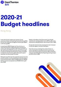 2020-21 Budget headlines - Hong Kong